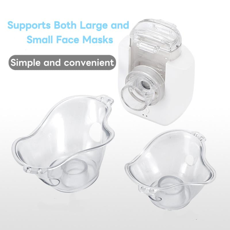 Handheld Ultrasonic Nebulizer, Portable Home Nebulizer, Rechargeable Mesh Nebulizer, Includes Face Mask and Mouthpiece, Features a Compact and Self-Cleaning Design, Suitable for Home Use, Travel, and Respiratory Assistance.
